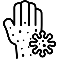 Hand icon symbol vector image. Illustration of the human finger design image 