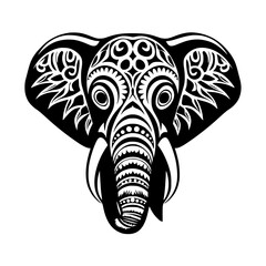 Elephant Abstract Logo Line art Simple Elegant Illustration Art Wall Art Object