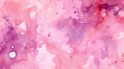 Fototapeta premium A background image of pink watercolor with splashes