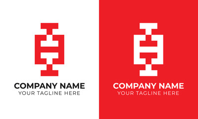 Obraz premium Creative modern minimal abstract monogram initial letter tht logo design template