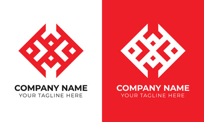 Fototapeta premium Creative modern minimal abstract monogram initial letter x logo design template