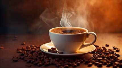 Obraz na płótnie Canvas Fresh Cup of Coffee