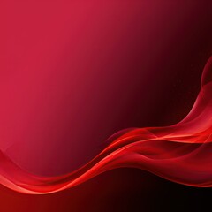 Abstract red background, wavy lines, gradient. Banner design, place for text, surface