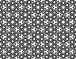 The geometric pattern with lines. Seamless vector background. White and black texture. Graphic modern pattern. Simple lattice graphic design