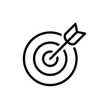 recommend clip art: Aim target goal vector icon