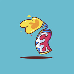 Illustration of Spray Paints