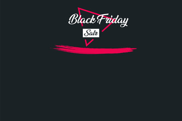 Obraz na płótnie Canvas Black Friday Sale banner Modern minimal design background