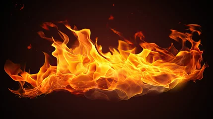 Keuken spatwand met foto fire flames © PNG