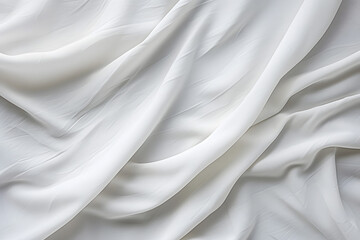Obraz premium White Fabric Waves Texture Background, Design Element