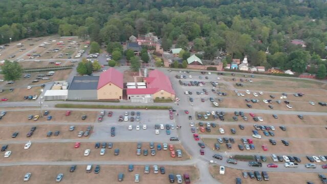 Pennsylvania Renaissance Fair drone video summer PA Ren faire ren fair mount gretna castle midevil costume gov dick mountains PA turnpike