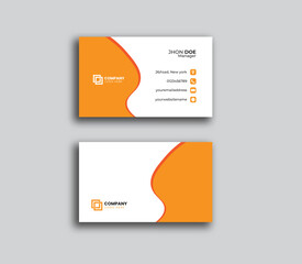 vector minimal business card design. simple modern business card template. corporate visiting card design template