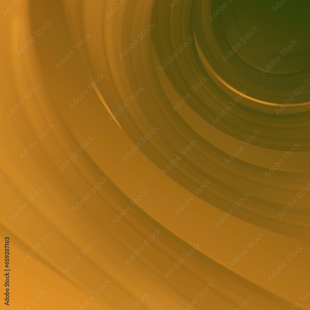 Aufkleber Bright and colorful composition with a predominance of rich yellow color. 3d rendering digital illustration