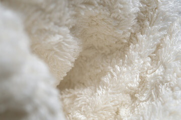 White terry towel close-up