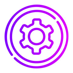 cogwheel gradient icon