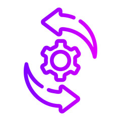 cogwheel gradient icon