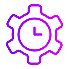 cogwheel gradient icon