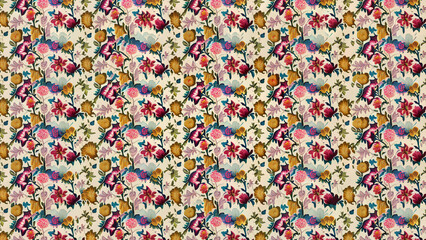 wallpaper pattern of flowers colorful 