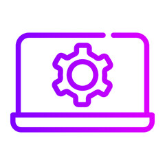 cogwheel gradient icon