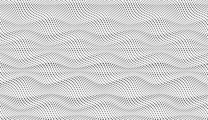 Halftone wavy vector background. Monochrome halftone pattern. Abstract geometric dots background. Pop Art comic gradient texture. Design for presentation banner, poster, flyer, business card.	
 - obrazy, fototapety, plakaty
