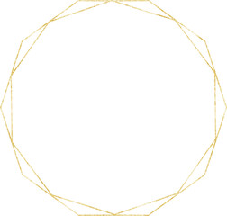 Gold Shining Paint Stain Hand Drawn Illustration brush stroke paint ornament decorate. Gold frame. Wedding invitation border. Geometric abstract