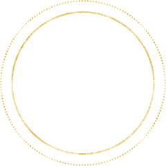 Luxury round gold frame Victorian frame with sparkling gold accents. Gold holiday banner and line decorations. Geometric abstract design illustration for posters, covers, invitations, and ads.