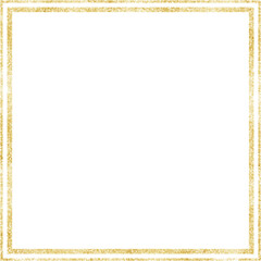 Gold Shining Paint Stain Hand Drawn Illustration brush stroke paint ornament decorate. Gold frame. Wedding invitation border. Geometric abstract