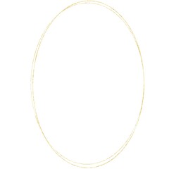 Oval Luxury gold victorian frame. Gold frame sparkling. Gold holidays banner, line decorations. Wedding invitation border. Geometric abstract Design illustration for poster, cover, invitation, ads.