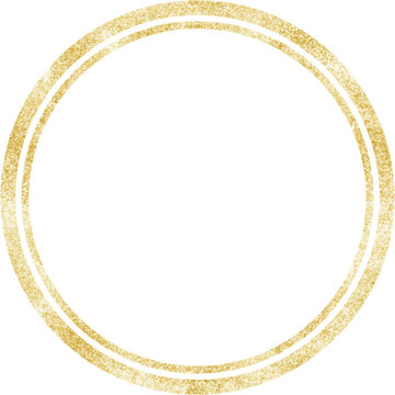Gold Shining Paint Stain Hand Drawn Illustration brush stroke paint ornament decorate. Gold frame. Wedding invitation border. Geometric abstract