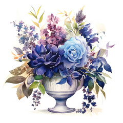 Watercolor Flower Florals Digital Paper Clip Art Sublimation Background