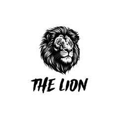 Lion logo designs in a vintage style