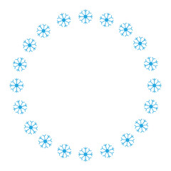 Snowflake Circle Frame