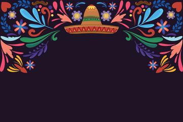 Dia de Los Muertos Frame Background