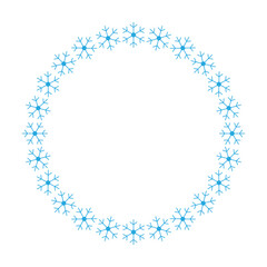 Snowflake Circle Frame