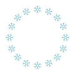 Snowflake Circle Frame