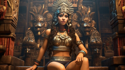 Fototapeta premium Aztec Goddess