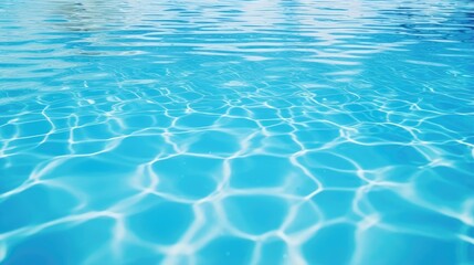 Obraz premium Blue swimming pool surface water background