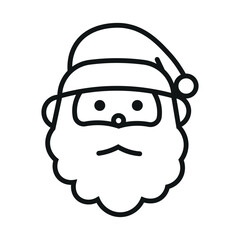 Santa Claus Line Icon