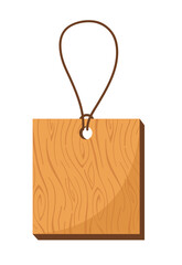 wood paper price tag lables with cord