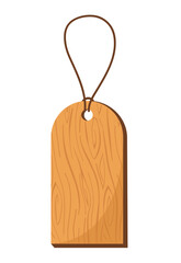 wood paper price tag lables with cord