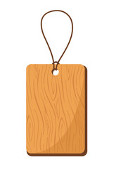 wood paper price tag lables with cord