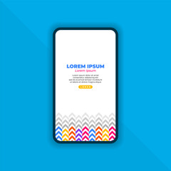 Abstract Geometric Background for Mobile Landing Page