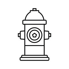 fire hydrant icon vector logo