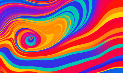 Abstract colorful neon background led artificial intelligence, bright colorful waves, modern futuristic texture, background canvas, generative AI