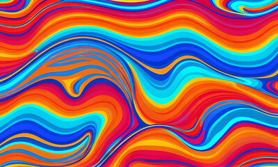 Abstract colorful neon background led artificial intelligence, bright colorful waves, modern futuristic texture, background canvas, generative AI