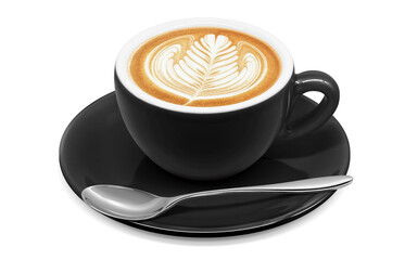 カフェオレのイラスト リアル