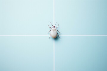 Simple white tick against empty background. Generative AI