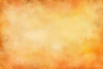 Yellow orange background with texture and distressed vintage grunge and watercolor paint stains in elegant Christmas backdrop illustration, ai, generative ai 