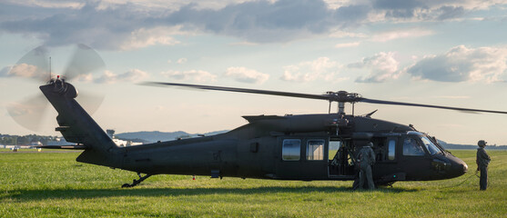 Helicopter with special operations crew