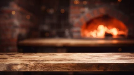 Foto op Plexiglas Pizza oven background © Forest Tiny House