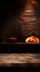 Pizza oven background